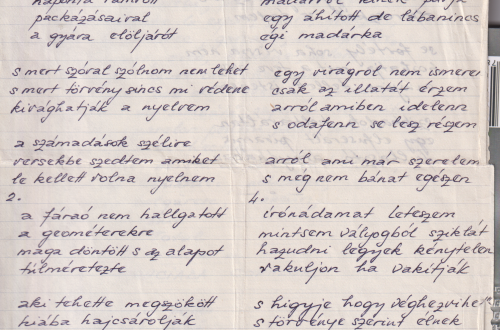 Emlékék eldobandó papírok között